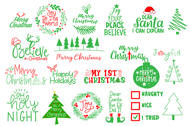 Christmas SVG Cut File Bundle By Carrtoonz | TheHungryJPEG