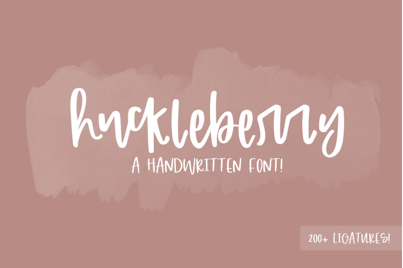 Huckleberry By Dansie Design | TheHungryJPEG