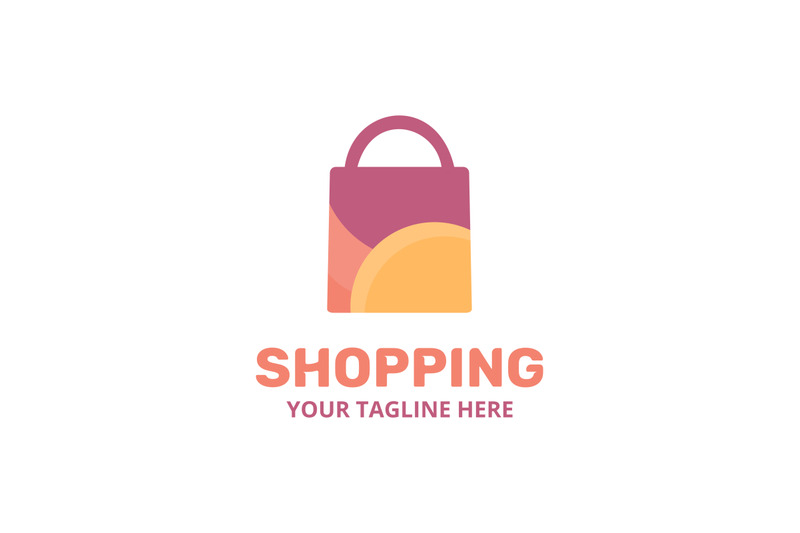 Shopping logo template By Imaginicon | TheHungryJPEG
