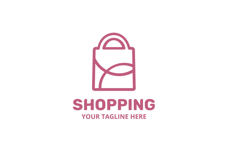 Shopping logo template By Imaginicon | TheHungryJPEG