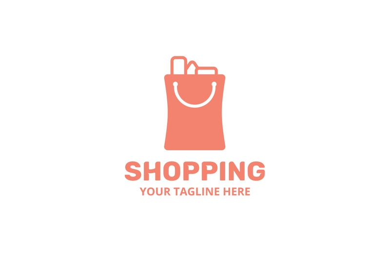 Shopping logo template By Imaginicon | TheHungryJPEG.com