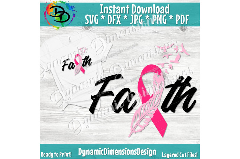 In October We Wear Pink svg, Faith svg, Breast Cancer svg, Pink Cance ...