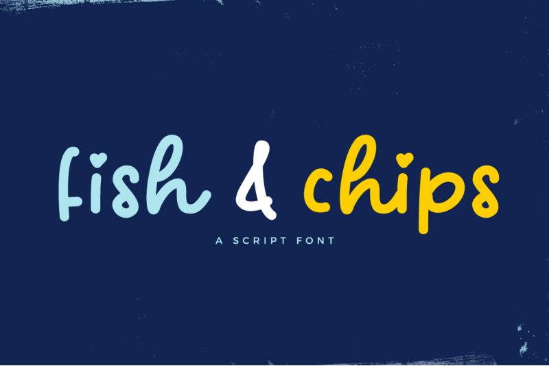 Fish And Chips Font By Onedollar Thehungryjpeg Com