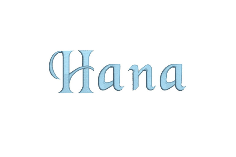 ◆hana＊◆ Hana 15 sizes embroidey font By DigitizingWithLove