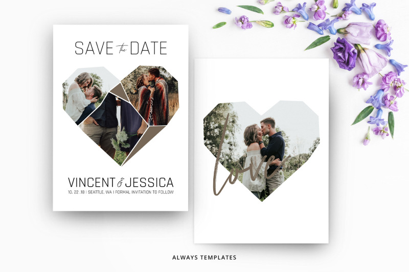Save the Date Template SD016 By Always Templates | TheHungryJPEG