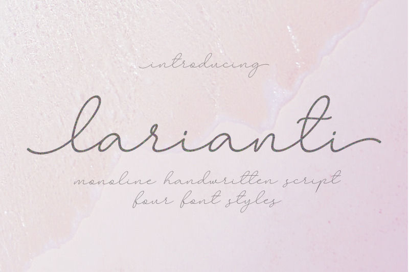 Larianti Monoline Handwritten Font By Subectype Thehungryjpeg Com