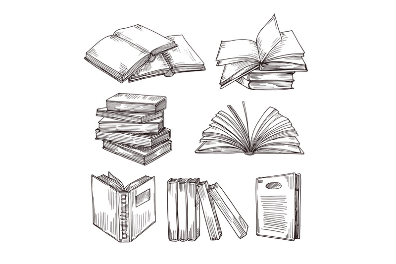 open book sketch