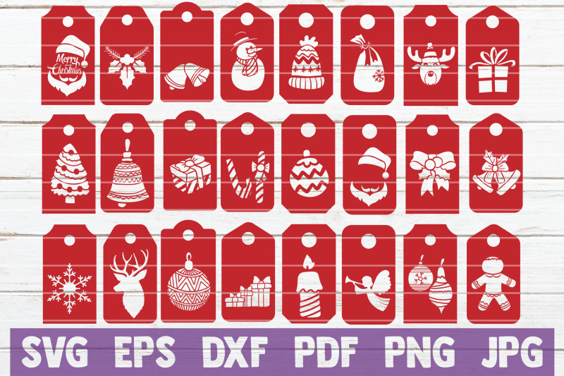 Christmas Tags Bundle  SVG Cut Files By MintyMarshmallows  TheHungryJPEG