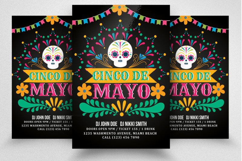 Cinco De Mayo Flyer Template By Designhub 