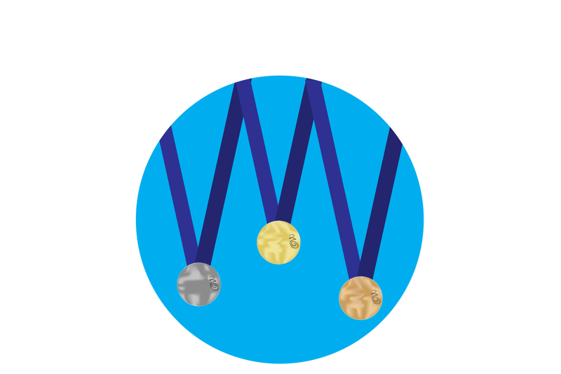 Set of medals gold silver bronze icon By 09910190 | TheHungryJPEG