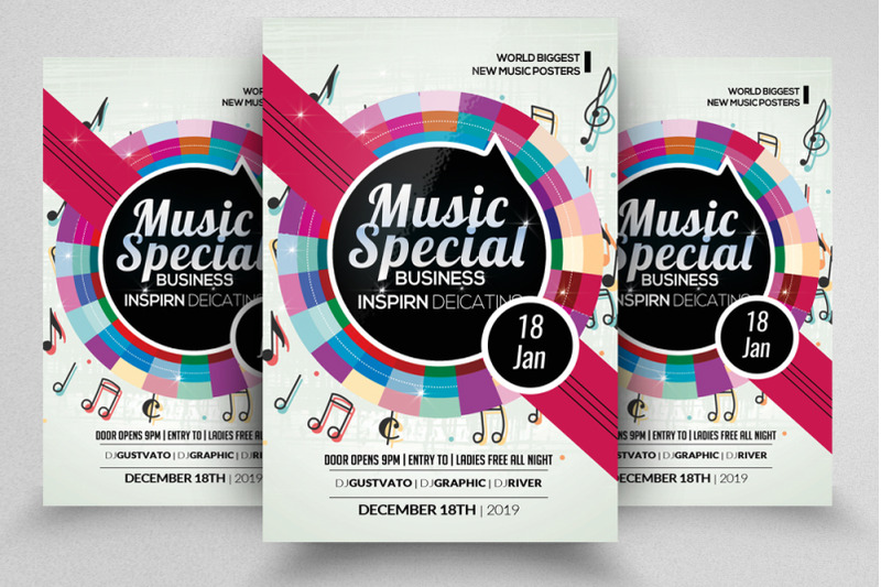 Music Special Night Flyer / Poster By Designhub | TheHungryJPEG