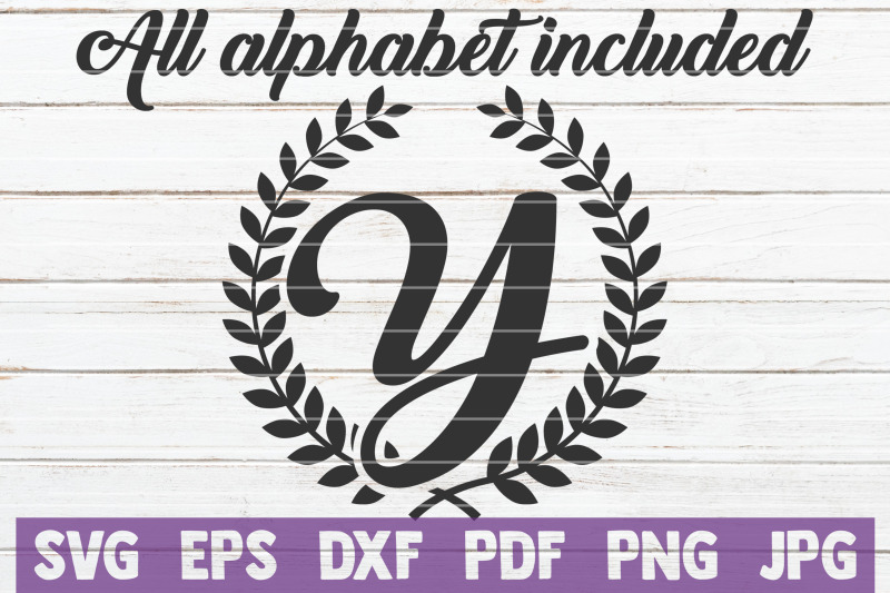 Download Laurel Alphabet SVG Cut File By MintyMarshmallows ...