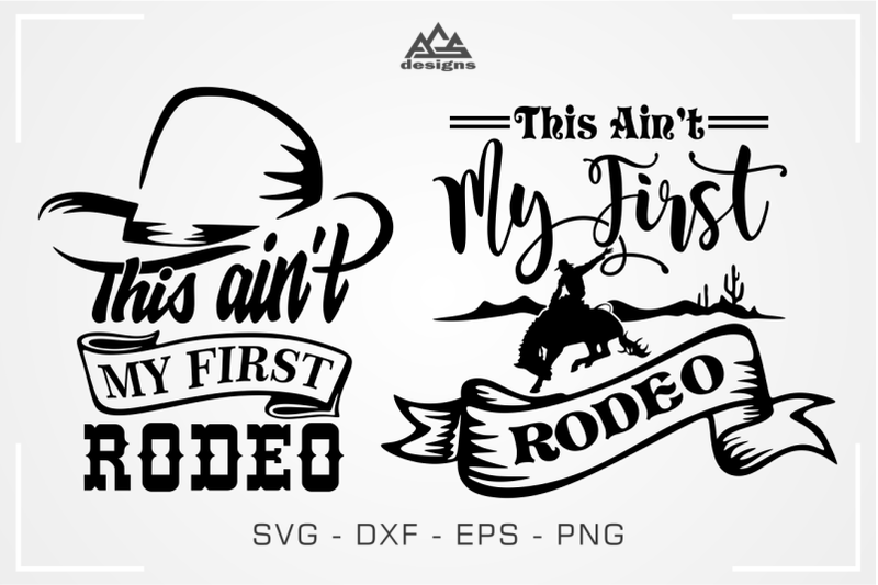 Rodeo Ain't My First Svg Design By AgsDesign | TheHungryJPEG