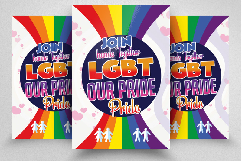 Lgbt Pride Flyer Poster Template By Designhub Thehungryjpeg