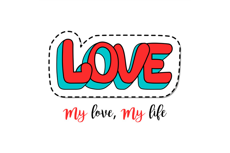 Png My Love pink 3D | Premium PNG Sticker - rawpixel