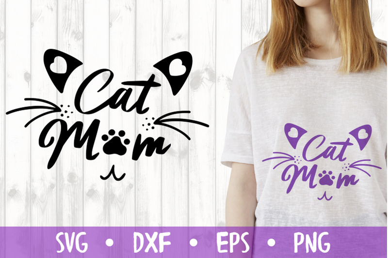 Cat mom SVG CUT FILE By Milkimil | TheHungryJPEG