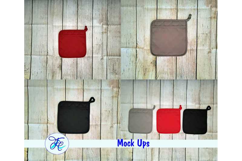Download Pot Holder Mock Ups By Family Creations | TheHungryJPEG.com