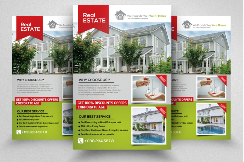 Real Estate Agency Flyer Template By Designhub | TheHungryJPEG