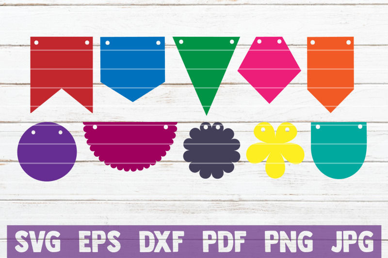 Bunting Banner SVG Bundle | SVG Cut Files By MintyMarshmallows ...