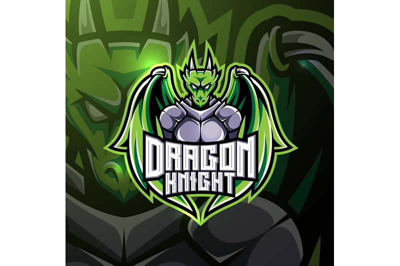 Dragon Knight Esport Mascot Logo By Visink Thehungryjpeg