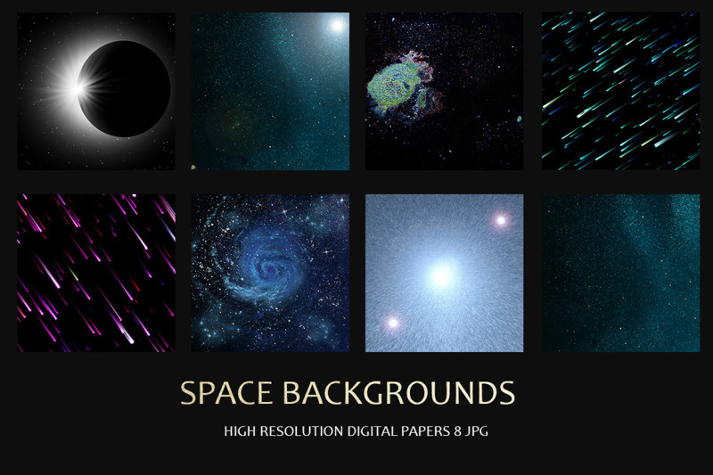 Space Backgrounds By SIRIUSTR | TheHungryJPEG