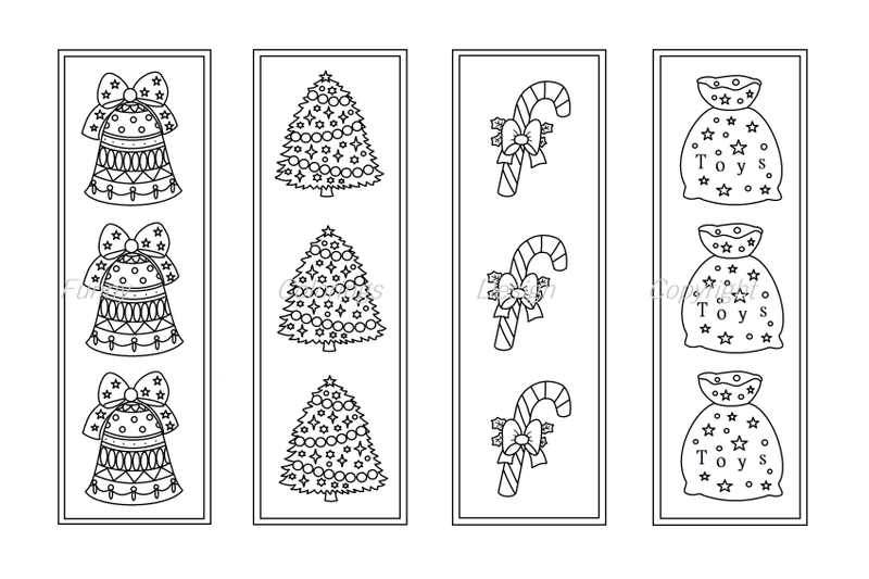 christmas-coloring-printable-bookmarks-bookmark-to-color-by-funny-colorings-thehungryjpeg