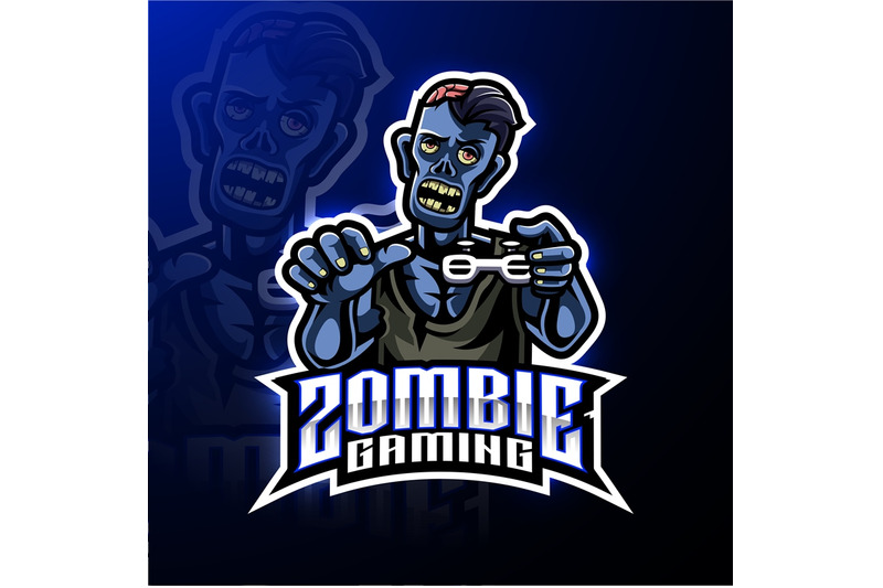 Undead gamer lost in virtual reality. Unique logo design featuring a zombie  and a PC monitor 25917635 Vector Art at Vecteezy