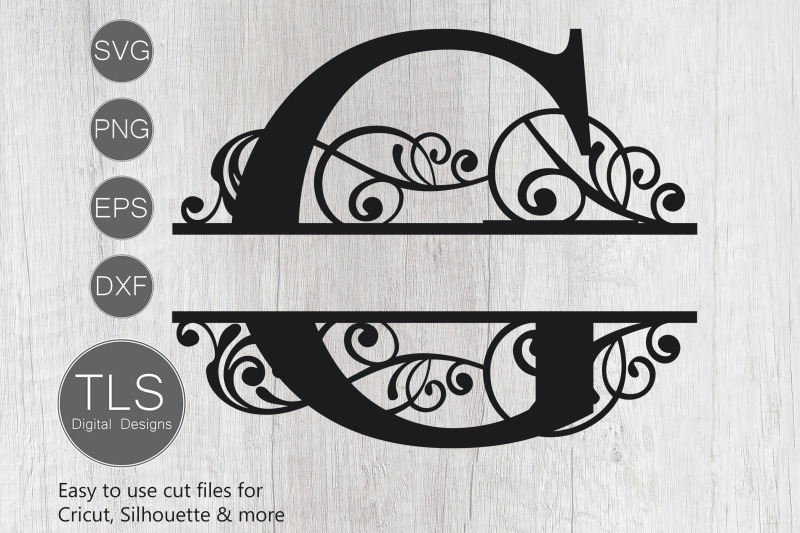 Letter G Split Monogram SVG, Split Monogram SVG, Letter G cricut By ...