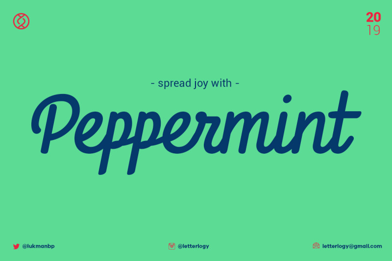 PEPPERMINT By Letterlogy | TheHungryJPEG