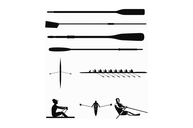 rowing, oar, paddle, svg, dxf, vector, eps, clipart, cricut, download ...