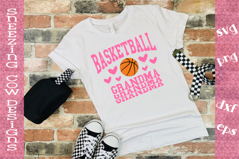 Basketball Grandma By Sneezing Cow Designs | TheHungryJPEG