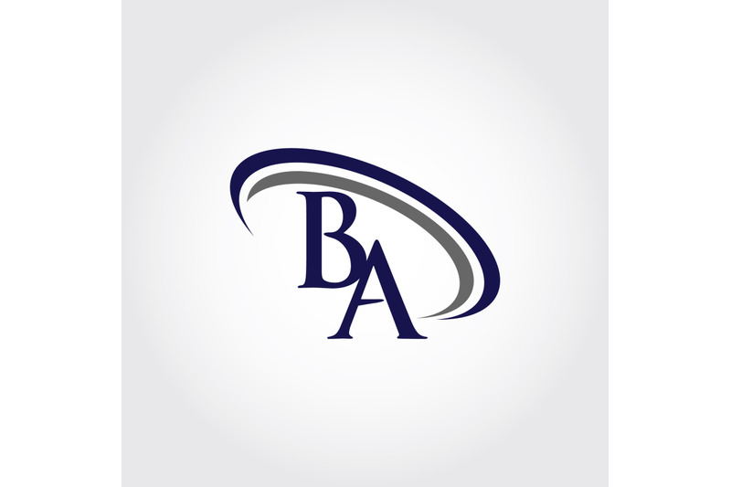 Initial Letter BA Logo With Feather Company Name, Simple And Clean Design.  Vector Logo For Business And Company Royalty Free SVG, Cliparts, Vectors,  and Stock Illustration. Image 164064519.