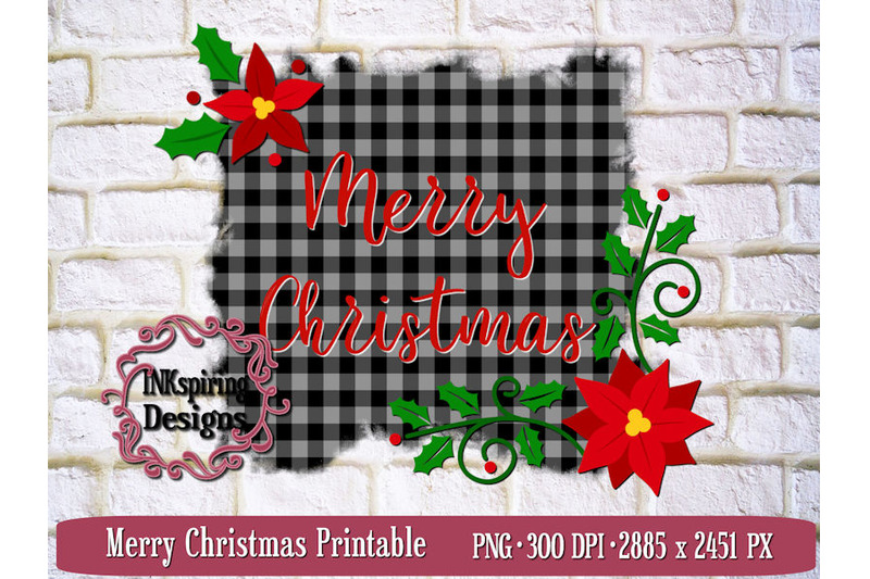 Merry Christmas Png Sublimation And Printable Design By Inkspiring Designs Thehungryjpeg Com