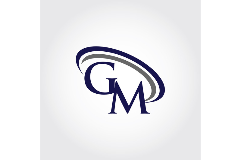 Premium Vector  Monogram letter gm logo design
