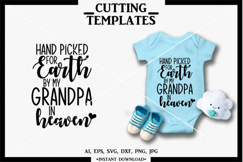 Hand Picked By Grandpa Svg Instant Download Cut File Cricut Dxf By Design Time Thehungryjpeg Com