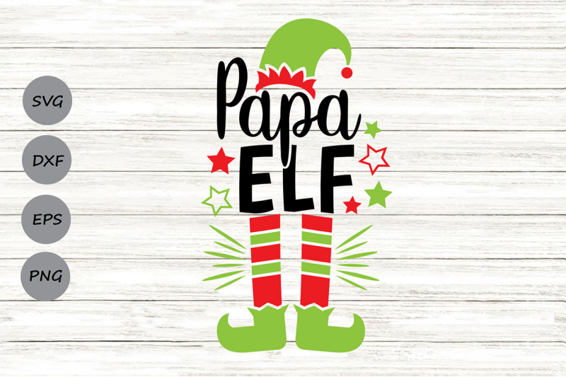 Papa Elf Svg, Christmas Svg, Elf Svg, Dad Svg, Elf Hat Svg, Funny Svg