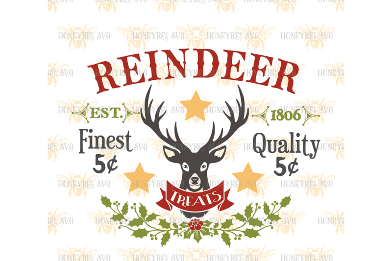 Reindeer Treats SVG By Honeybee SVG | TheHungryJPEG