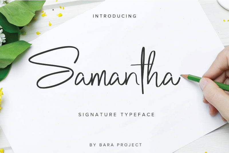 Samantha By Bara Project Thehungryjpeg Com