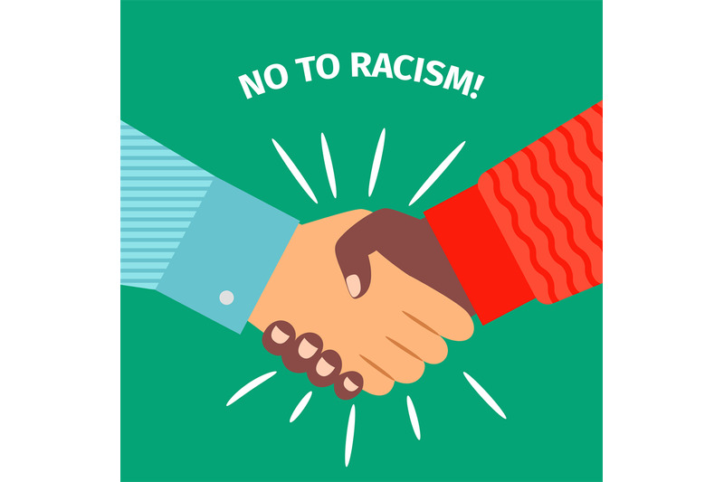 No to racism, handshake businessman agreement By SmartStartStocker ...