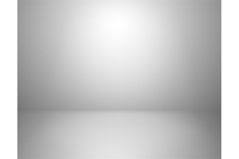 White studio background. Empty gray room, blank product display backdr