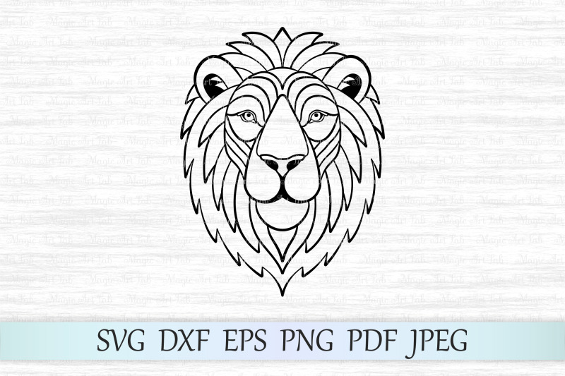 Free Free 75 Cricut Half Lion Face Svg SVG PNG EPS DXF File