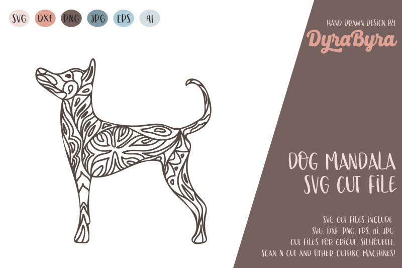 Dog Mandala SVG / Dog SVG / Zentangle SVG / Boho SVG By DyraByra ...