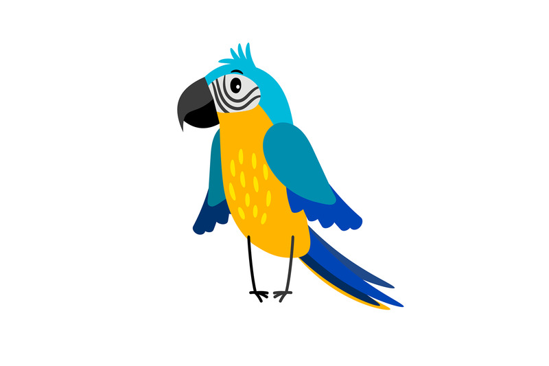 Parrot cartoon bird icon By SmartStartStocker | TheHungryJPEG