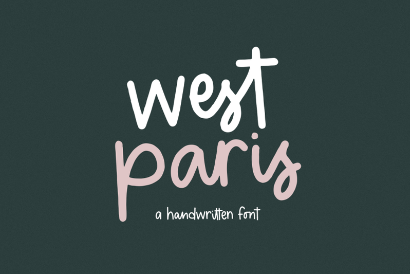 West Paris A Cute Handwritten Font By Ka Designs Thehungryjpeg Com