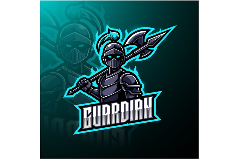 Guardian esports mascot logo design By Visink | TheHungryJPEG