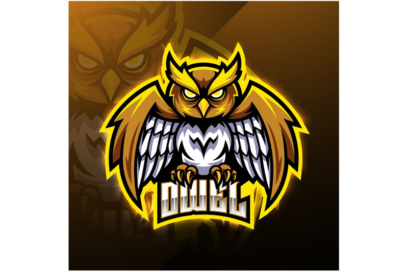 Owl sport mascot logo design By Visink | TheHungryJPEG