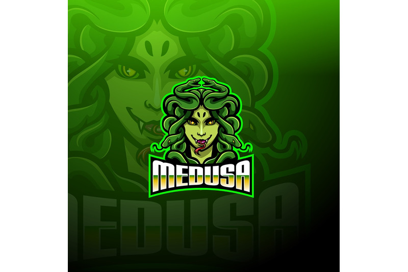 Medusa Esport Mascot Logo Design By Visink Thehungryjpeg