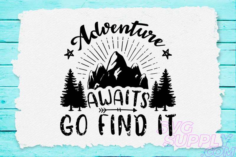 Adventure Awaits Svg Design For Adventure Hat By Cuttingsvg Thehungryjpeg