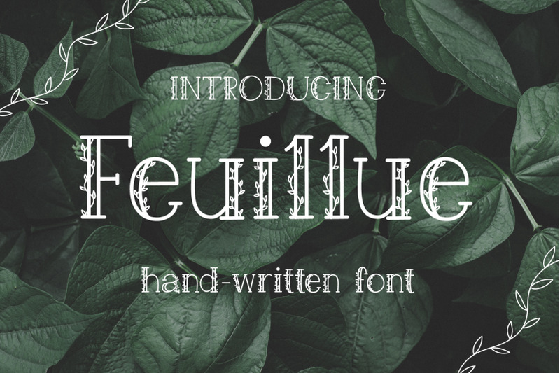 Feuillue | serif font By Crafting Space | TheHungryJPEG