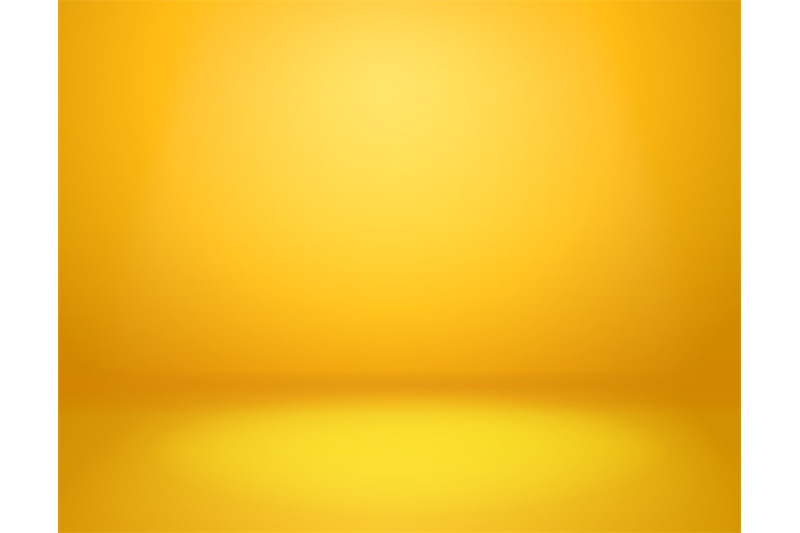 Yellow studio background. Empty vivid yellow studio room, modern works By  YummyBuum | TheHungryJPEG